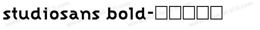 studiosans bold字体转换